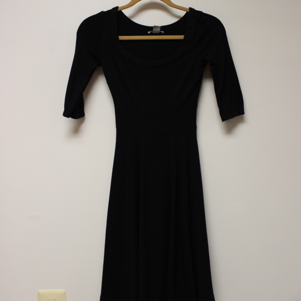 H&M Black Midi Dress